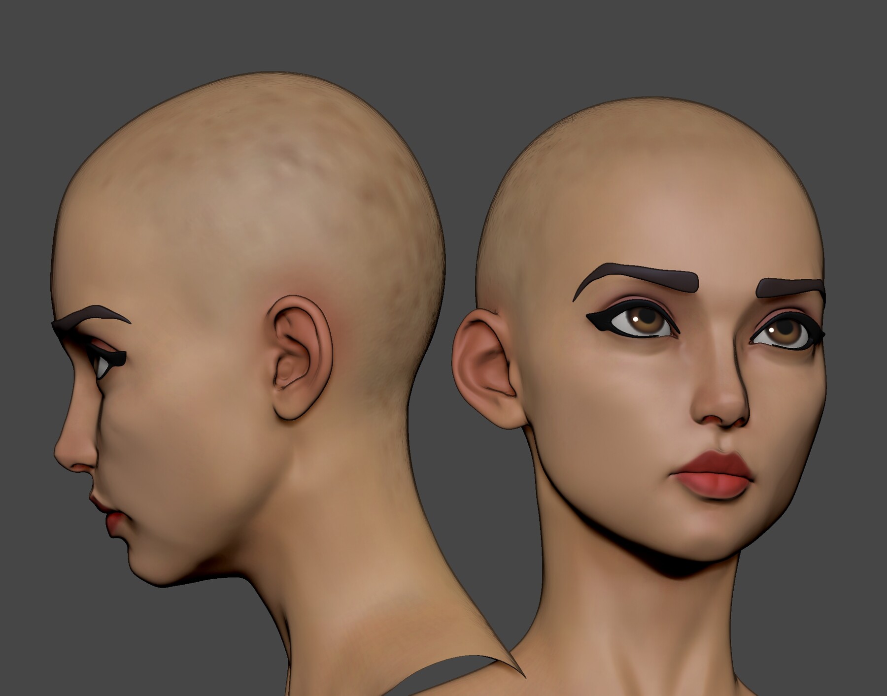 ArtStation - Stylized Female Head2 | Resources