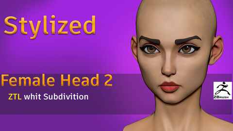 Stylized Female Head2