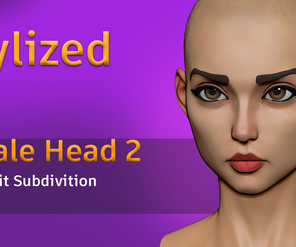 ArtStation - Stylized Female Head2 | Resources