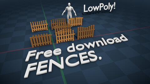 *FREE LowPoly - Fences