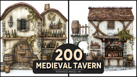 Medieval Tavern 4K Reference/Concept Images