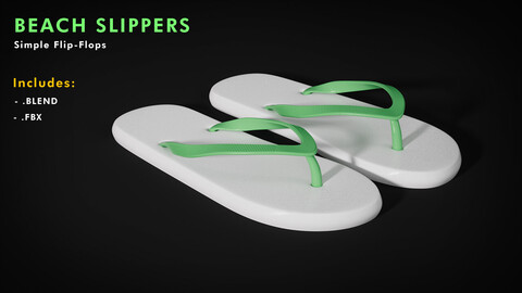 Basic Slippers (.FBX + .BLEND)