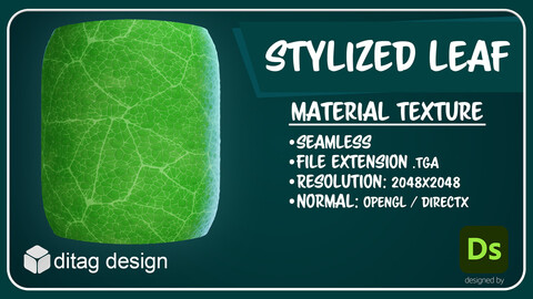 Seamless Stylized Leaf