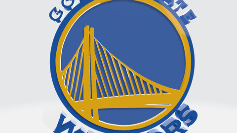 LOGO 3D MODEL TEAM GOLDEN STATE WARRIORS NBA