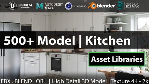 500 Model 3D | Kitchen Pack