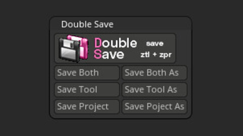 Double Save Zbrush Plugin