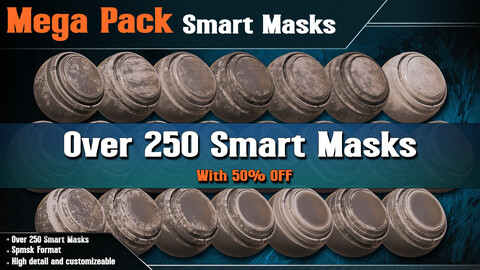 Mega Pack - 250 Smart Masks ( Vol.01 to Vol.04 ) - with 50% OFF!!!