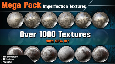 Mega Pack - Over 1000 Imperfection Texture ( Vol.1 to Vol.10 ) - with 50% OFF!!!