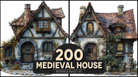 Medieval House 4K Reference/Concept Images