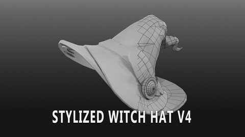 Stylised Witch Hat V4 l Game Ready