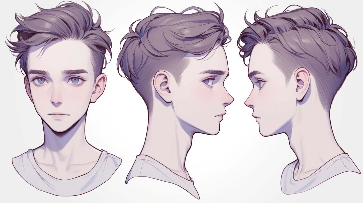 ArtStation - +470 Teenage Boy Face Sketch Reference(4k) | Vol_15 | Artworks