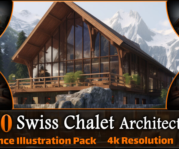 ArtStation - 210 Swiss Chalet Architecture Reference Pack | 4K | v.55 ...