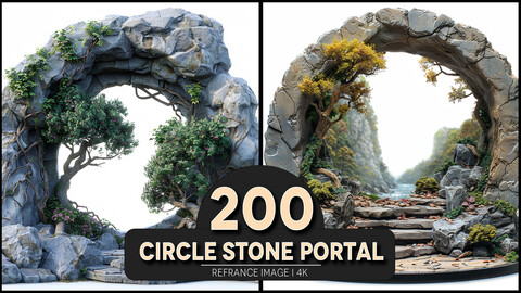 Circle Stone Portal 4K Reference/Concept Images