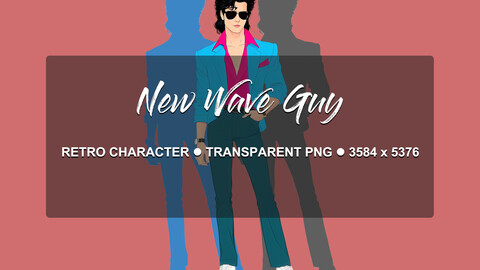 Stock & Reference Image: 80s New Wave Guy