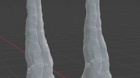 Stalagnite base mesh and normal map