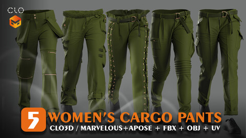 5 WOMAN's CARGO PANTS