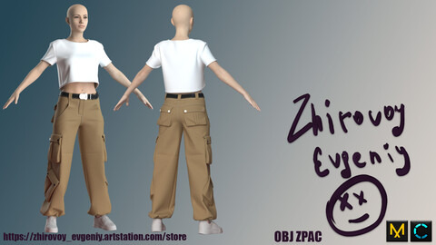 Cargo Pants, T-Shirt