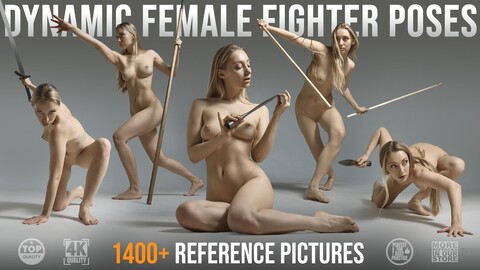 1400+ Dynamic Female Fighter Poses