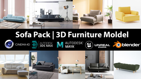 Sofa Pack | 10 Models furniture