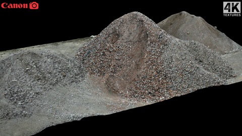 construction site debris piles ruins photogrammetry