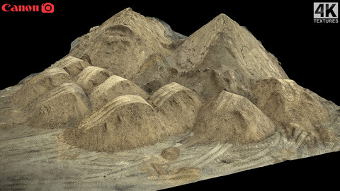 sand pile construction site ground photogrammetry