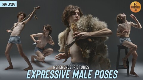 920 Expressive Male Poses Reference Pictures