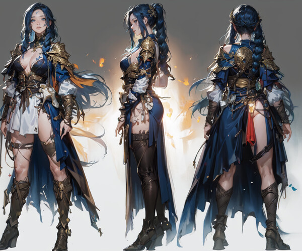 ArtStation - 300 Diverse Realm Warriors Isekai Multiverse - Character ...