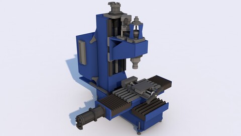 Milling Machine Tool 3D Model