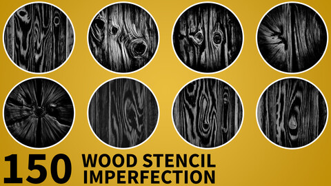 150 High Quality Useful Wood Stencil Imperfection vol.13