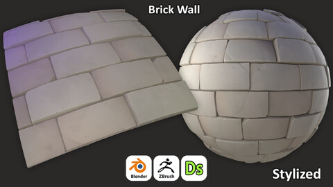 Stylized Brick Wall For Games 3D Art /Tutorial