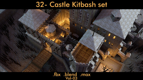 32- Castle Kitbash set- Vol 03