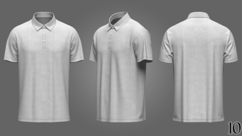 Mens Polo 3D Model