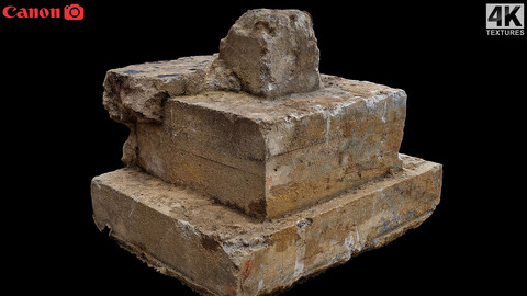 concrete block debris ruins photogrammetry