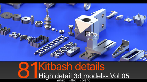 81-  Hard surface Kitbash details