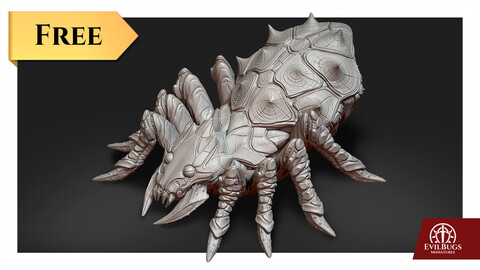 Spider Venomous Scaler - 3d printable miniature