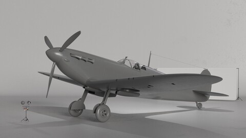 Supermarine Spitfire Mark II 3D Model