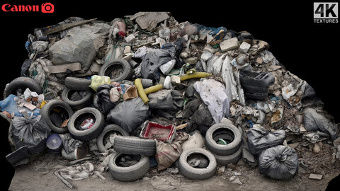 trash industrial debris pile photogrammetry