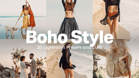 20 Boho Style LUTs & Lightroom Presets