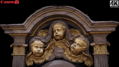 church sculpture angels photogrammetry