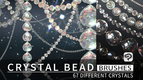 67Crystal Heart Brushes for ClipStudioPaint/190 PNG images