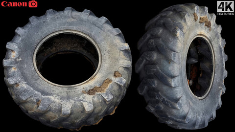 tire car truck destroyed photogrammetry