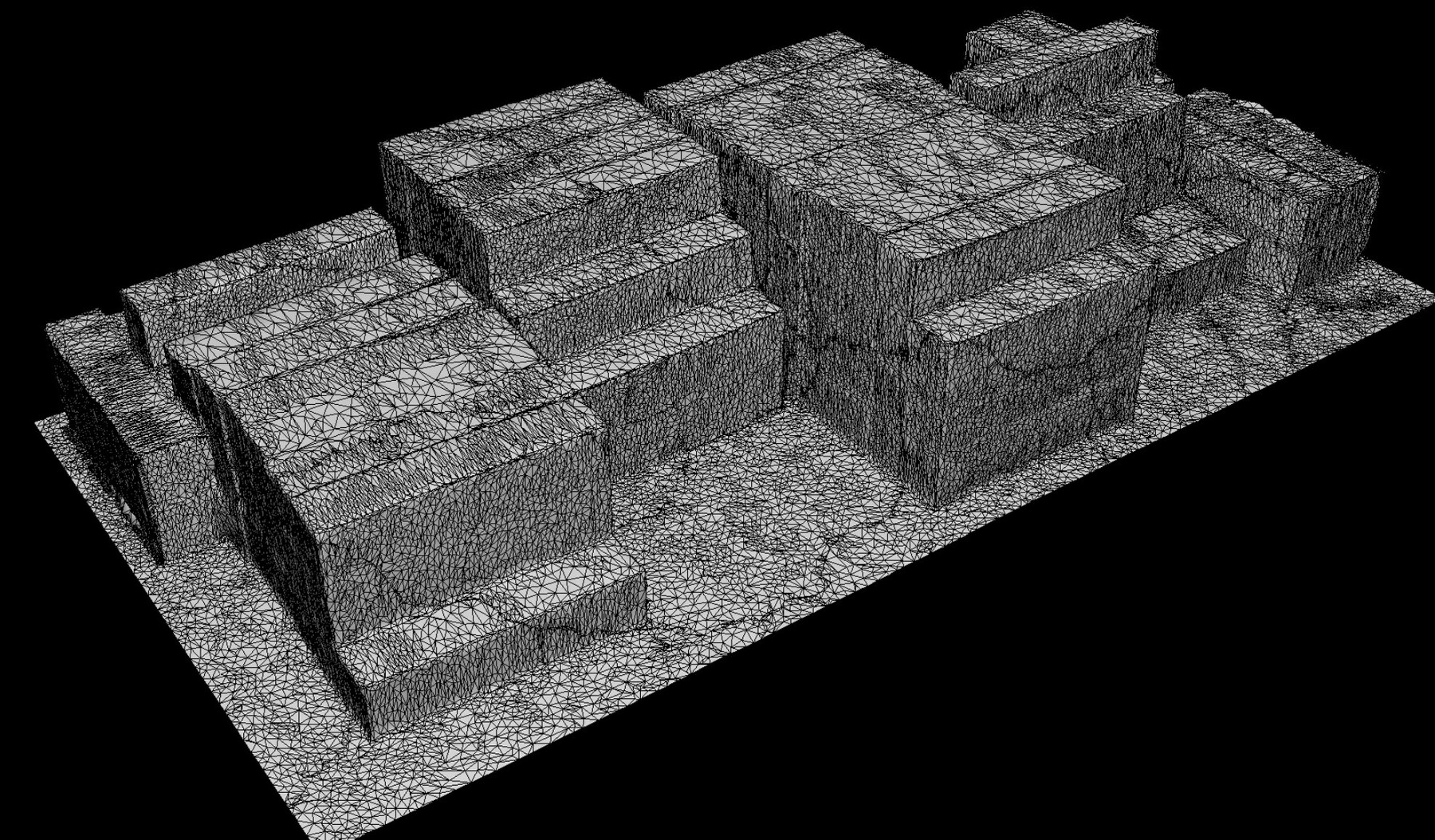 ArtStation - cargo containers terrain set drone scan | Resources