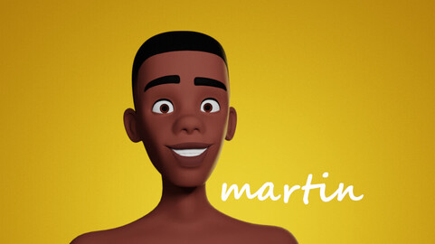 Martin stylised male teen teen character