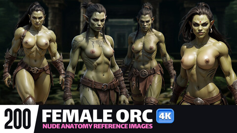 Female Orc | Nude Anatomy VOL.02 | Reference Images