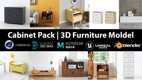 Cabinet Pack | 10 Models furniture