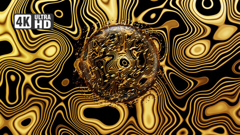 Arte Abstracto | Esfera Gold