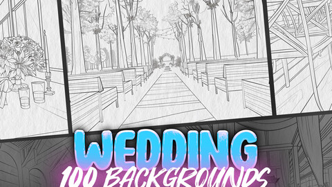 100 Procreate Wedding Backgrounds | Procreate Wedding Arches Stamps | Procreate Beach Wedding Ceremony | Procreate Wedding Banquet Hall Stamps | Procreate Manga Background | Procreate Wedding Sketches