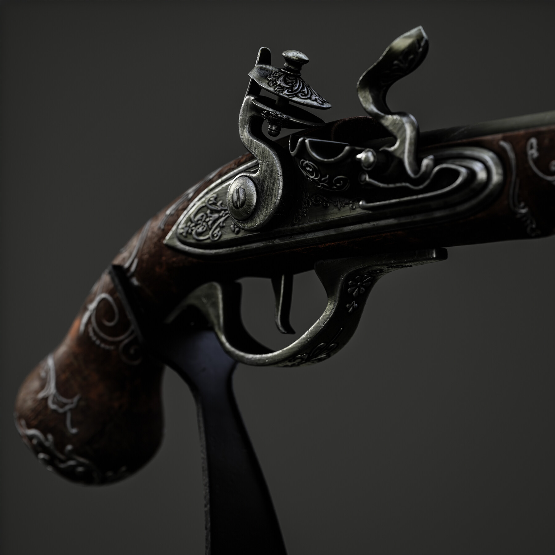 ArtStation - Flintlock Pistol | Game Assets