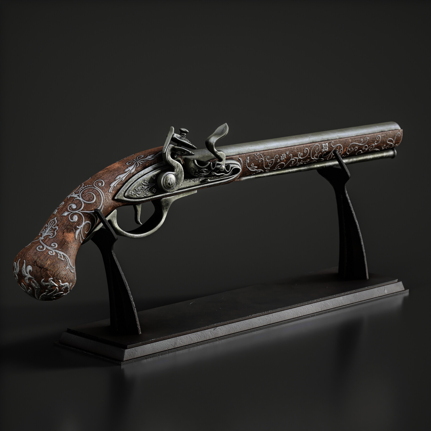 ArtStation - Flintlock Pistol | Game Assets