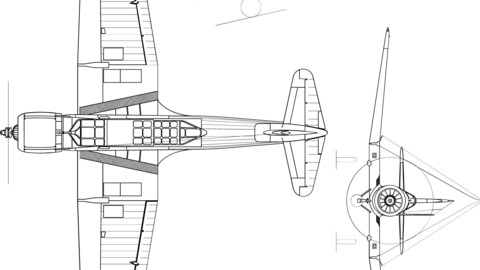 Vought SB2U-1 Vindicator-svg vector file